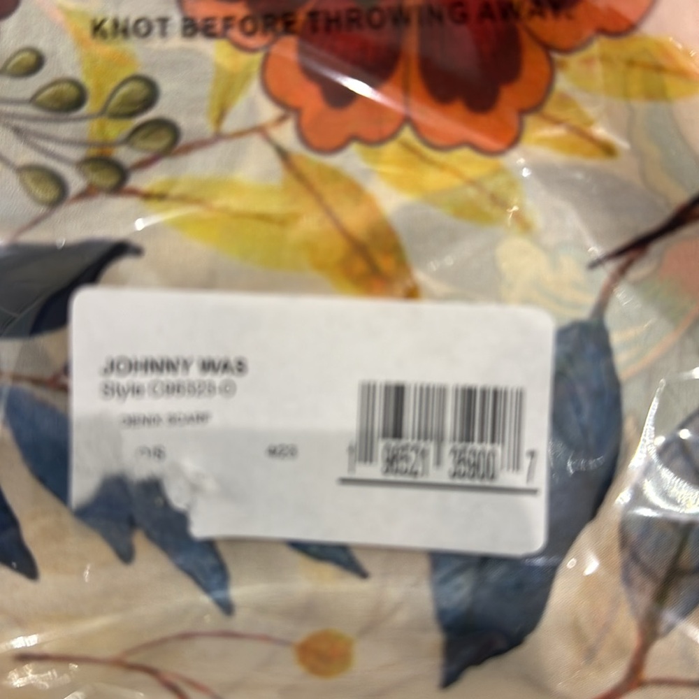 Johnny Was Phoenix Scarf NIB - Picture 3 of 4